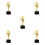 5Pcs Plastic Dancing Trophy Awards for Kids Cheer Events 5