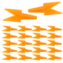 100Pcs Mini Plastic Bird Mouth for Craft Decor Yellow