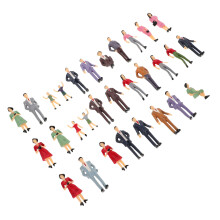 150Pcs Assorted Color ABS Miniature Standing People for Sand Table Use