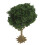 5Pcs Artificial Miniature Trees Green Plastic for Diorama Scenes 3