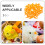 100Pcs Mini Plastic Bird Mouth for Craft Decor Yellow 9