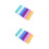 12Pcs Nail File Set Assorted Color Sanding Block for Smooth Nail Edges 6