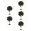 5Pcs Artificial Miniature Trees Green Plastic for Diorama Scenes 9