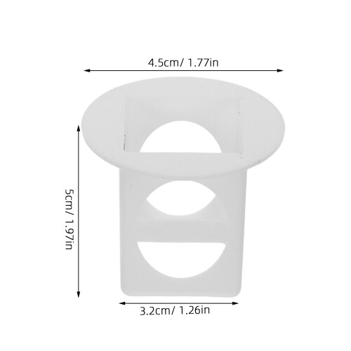 10Pcs White Plastic Hydroponic Grow Baskets for Indoor Systems 1