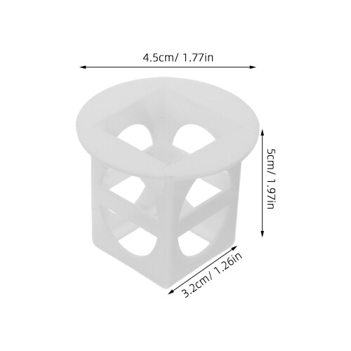 10Pcs White Plastic Hydroponic Grow Baskets for Indoor Systems 2