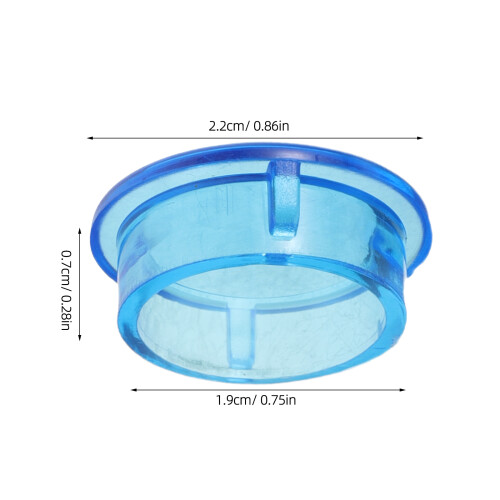 Durable Blue Cleaning Caps for Hydra Face Machine Spa and Salon 1