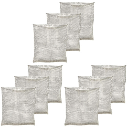 9Pcs Durable Stainless Steel Mesh Root Guard Baskets for Plants White 1