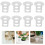 10Pcs White Plastic Hydroponic Grow Baskets for Indoor Systems 8