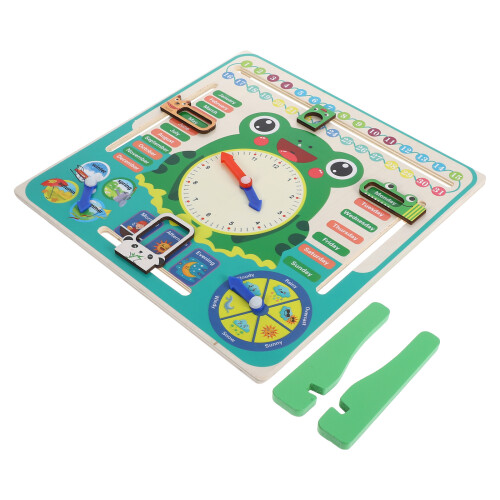 2Pièces Éducative Bois Grenouille Jouet Enfant 1
