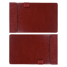 8Pcs Durable Brown PU Guest Check Clipboards for Restaurant and Office