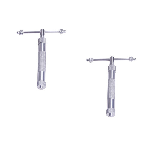 2Stk Tragbarer Aluminium Stick Maker DIY Silber 2