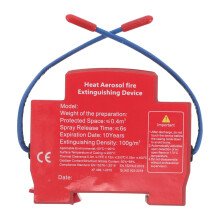 Red Automatic Aerosol Fire Extinguisher Car Engine Smart Sensor