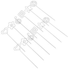 60Pièces Clips Métalliques Argentés Pour Cartes Et Photos DIY