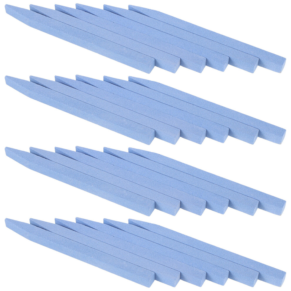 Vaguelly Blue 180Pcs Quartz Fingernail Files Tool Durable Nail Buffering Kit