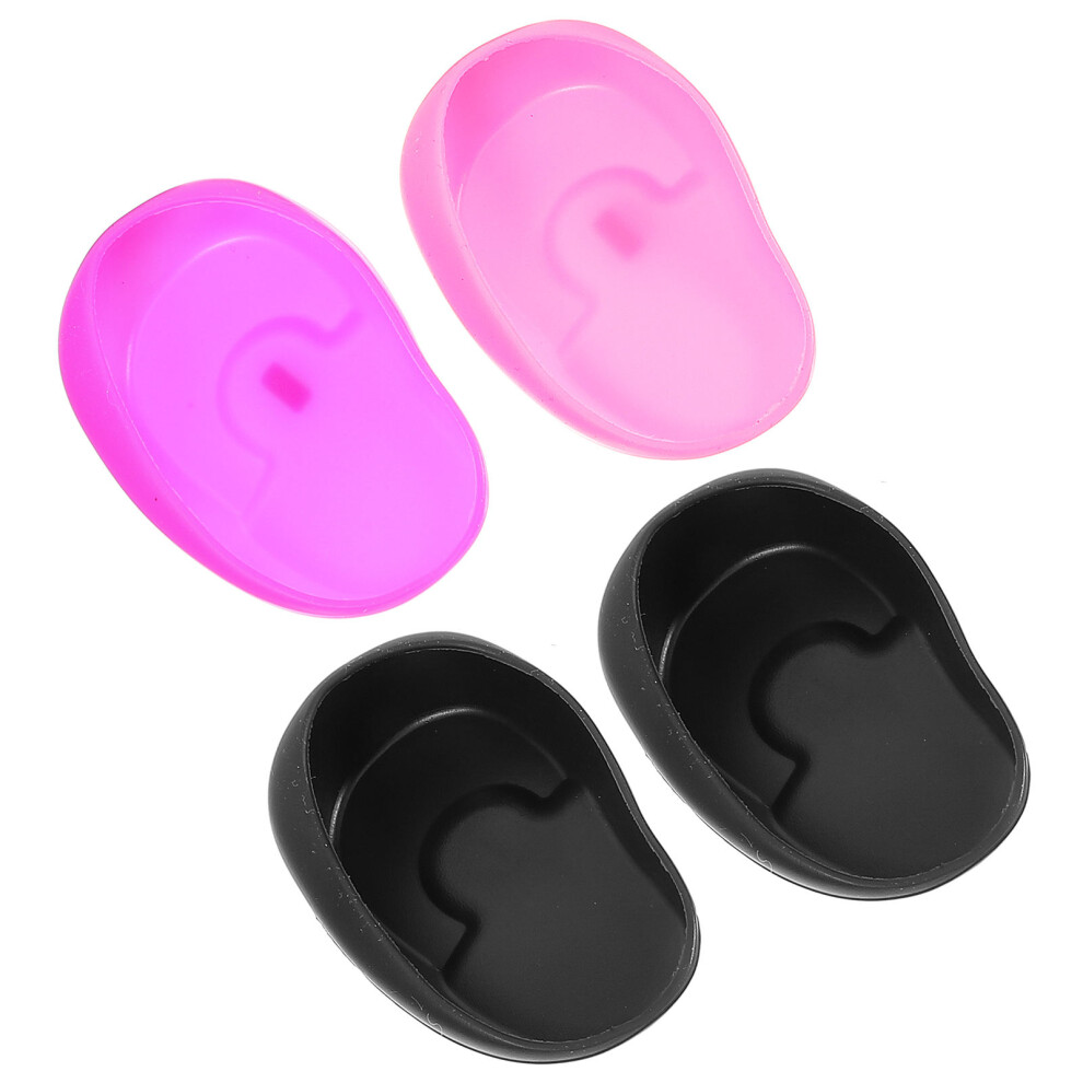 Vaguelly Unisex 20Pcs Hair Dye Ear Covers Silicone Ear Caps For Bathing And Styling