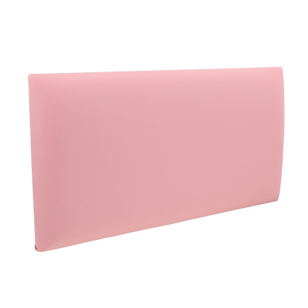 Vaguelly 2Pcs Pink Pvc Headboard Wall Padding For Kids Safety Anti-Collision