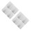 8Pcs Silver Metal Electrical Cover Plates for Junction and Panel Boxes 3