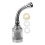2Pcs Rotating Faucet Extender with Filter Silver Stainless Kitchen Use 2