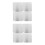 8Pcs Silver Metal Electrical Cover Plates for Junction and Panel Boxes 7