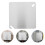 8Pcs Silver Metal Electrical Cover Plates for Junction and Panel Boxes 9
