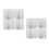 8Pcs Silver Metal Electrical Cover Plates for Junction and Panel Boxes 4