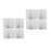 8Pcs Silver Metal Electrical Cover Plates for Junction and Panel Boxes 8