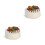 2Pcs White Artificial Food Props Realistic Cake Model for Photo Props 5