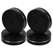 8Pcs Aluminum Audio Dampening Feet Pads Black for Home Audio Systems