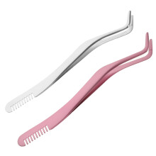 6Pcs Useful Lash Applicator Tool Stainless Steel Small Eyelash Tweezer