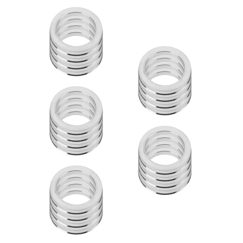5Sets Aluminium Speicherringe Silber Stabile Radzentrierung Für 1