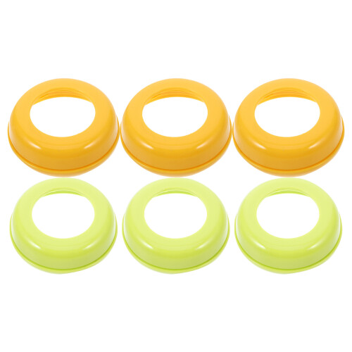 24Pcs Baby Bottle Screw Ring Collars Leakproof PP Material