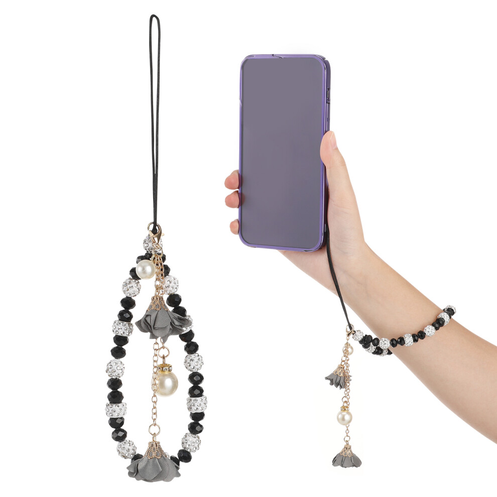 2Pcs Mobile Phone Straps Strong Hanging Rope Chain Wrist Strap Black 063188981349