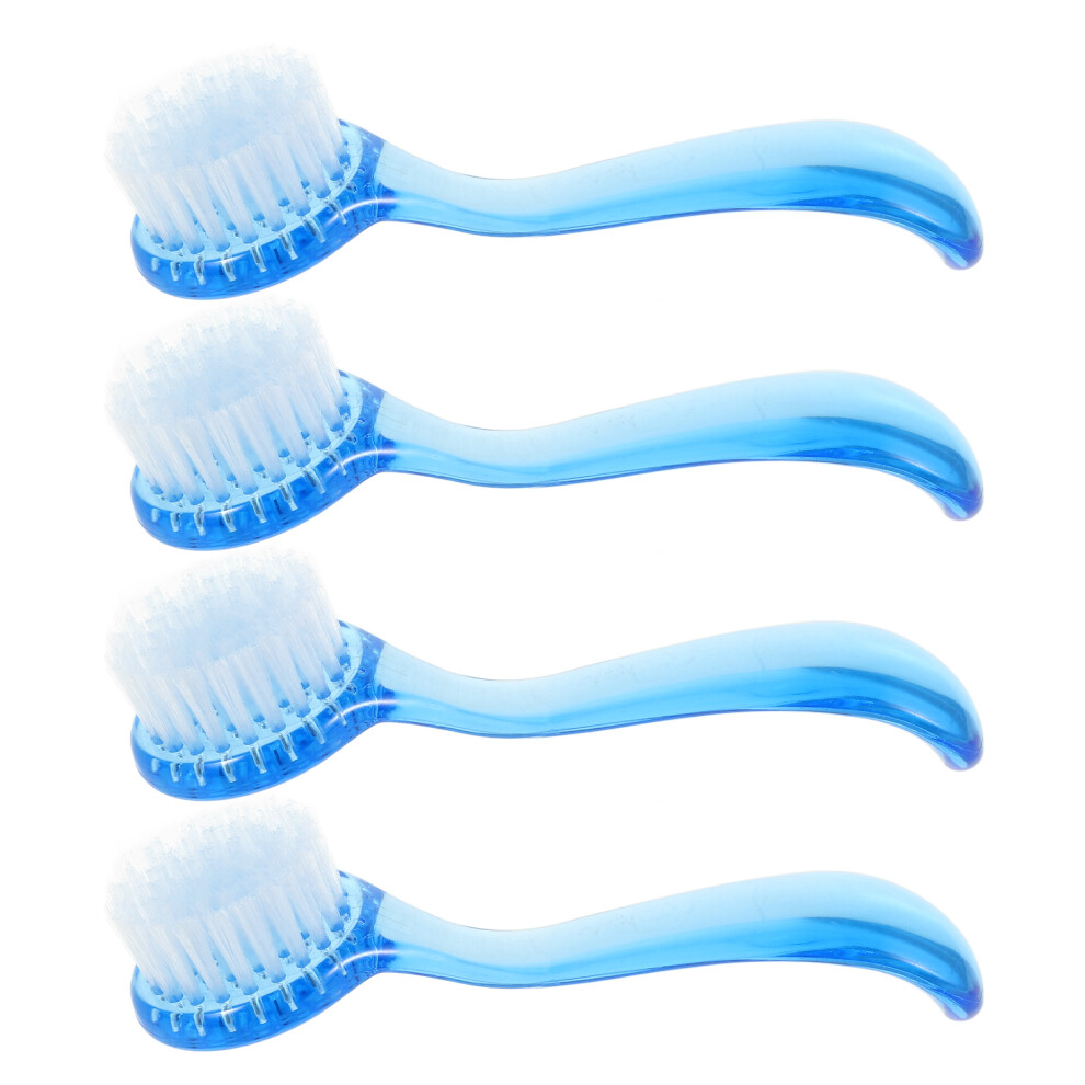 Happyyami Blue 8Pcs Sky- Face Cleaning Brush With Cap Deep Pore Scrub Exfoliator