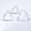 2Pcs Silver Triangle Music Instrument Durable Percussion for Playing 6