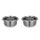 2Pièces Conteneur Cuisson Acier Cuiseur Argenté 9