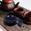 2Sets Decorative Dark Blue Ceramic Chinese Tea Cup Tureen Tea Set 4