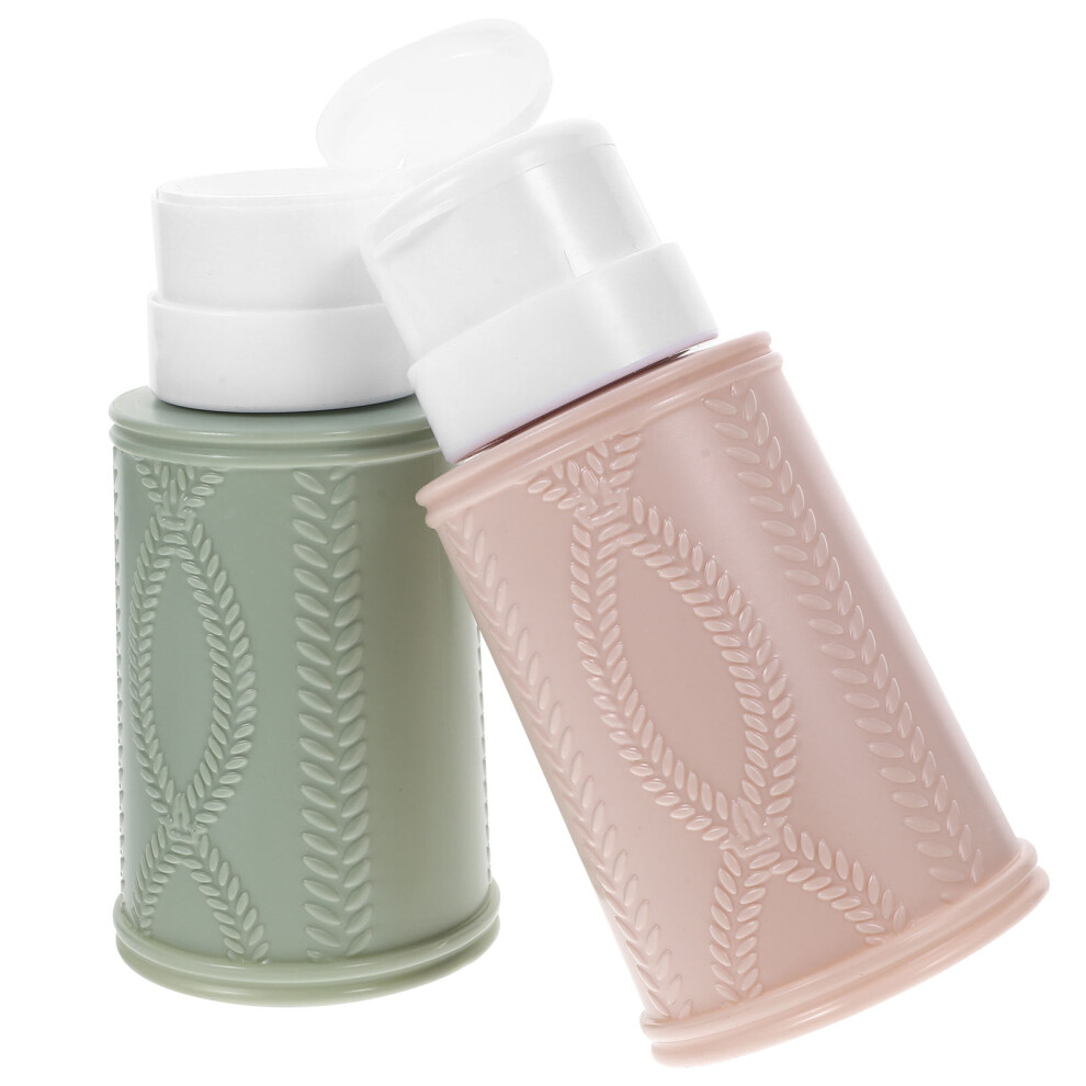 Happyyami 8Pcs Nail Polish Remover Pump Dispensers Refillable Leak-Proof Bottles