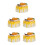 5Pcs Yellow Artificial Cake Display Model for Birthday Decor 7