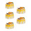 5Pcs Yellow Artificial Cake Display Model for Birthday Decor 8