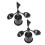 8Pcs Black Wind Direction Anemometer Shell Durable ABS Protective Part 1