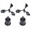 8Pcs Black Wind Direction Anemometer Shell Durable ABS Protective Part 2