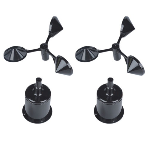 8Pcs Black Wind Direction Anemometer Shell Durable ABS Protective Part 1