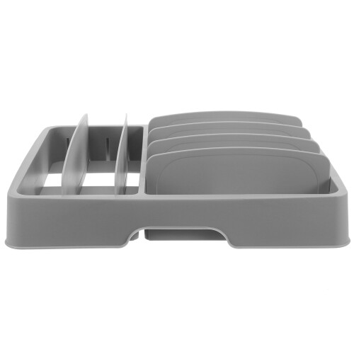 3Pcs Grey Plastic Cutlery Storage Box Portable Kitchen Organizer Case 1