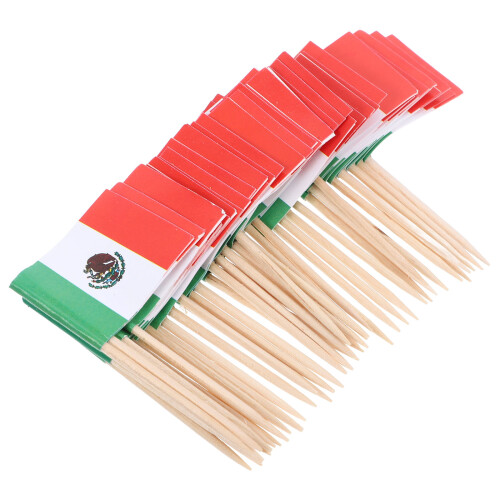 200Pcs Country Flag Picks Disposable Fruit Appetizer Toothpicks 2