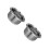 2Pièces Conteneur Cuisson Acier Cuiseur Argenté 4
