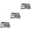 3Pcs Grey Plastic Cutlery Storage Box Portable Kitchen Organizer Case 6