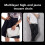 2Pcs Silver Zinc Alloy Hip-Hop Pants Chain Multi-Layer Jeans Accessory 8