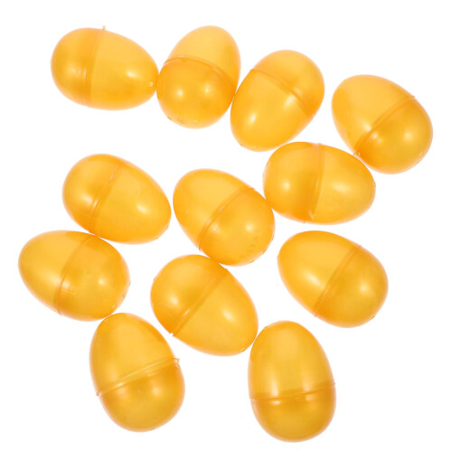 36St Gouden ABS Vulbare Eieren Plastic Party Geschenkdoosjes 2