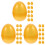 36St Gouden ABS Vulbare Eieren Plastic Party Geschenkdoosjes 4