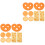 16Pcs Simulation Cookie Decor Resin Toys for Home Display 2